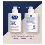 Crema detergente emolliente E45 per pelle secca, sensibile e pruriginosa - 250 ml