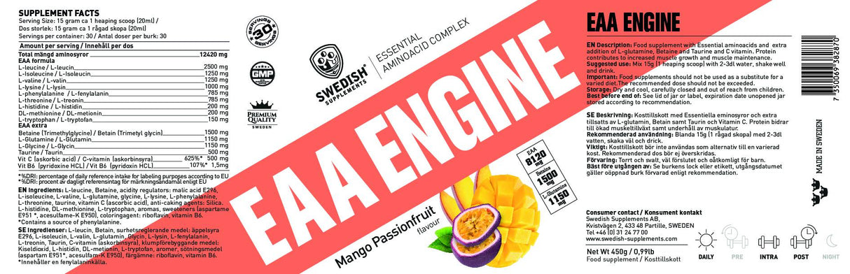 Motore EAA/Complesso di aminoacidi essenziali - 450 grammi