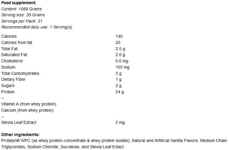 EFX Pure Whey Isolate + Concentrato [1089 grammi, 31 dosi]