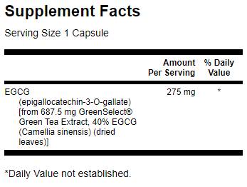 Tè verde super forte EGCG 60 capsule
