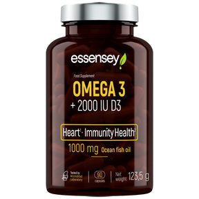 Omega 3 + Vitamin D3 2000 IU 90 Gel capsules - Nutra Best Europe
