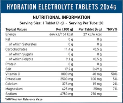 Compresse elettrolitiche effervescenti - 20 compresse solubili