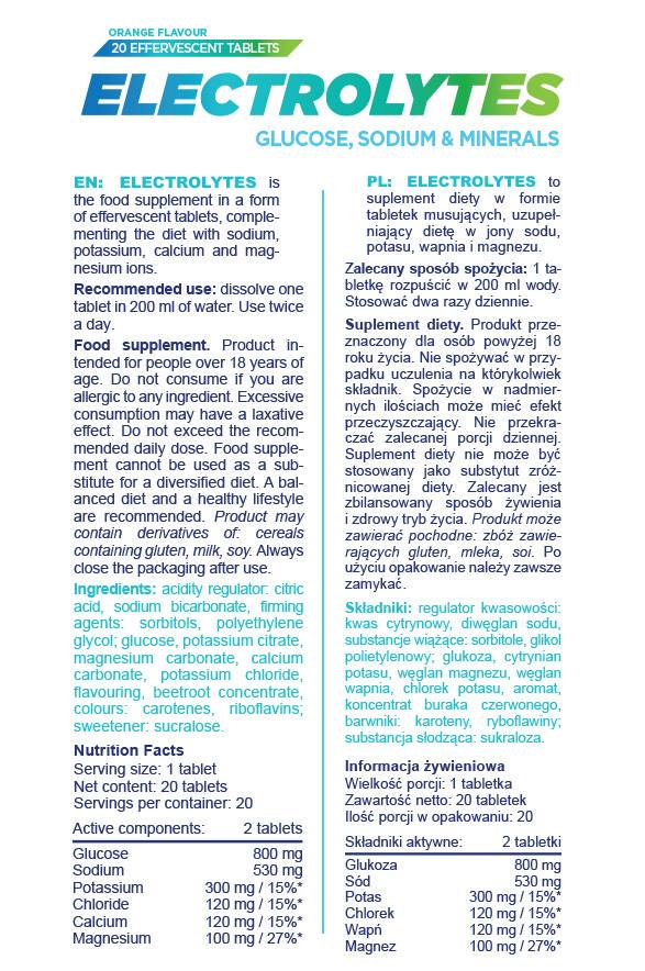 Elettroliti Effervescenti - 20 compresse solubili