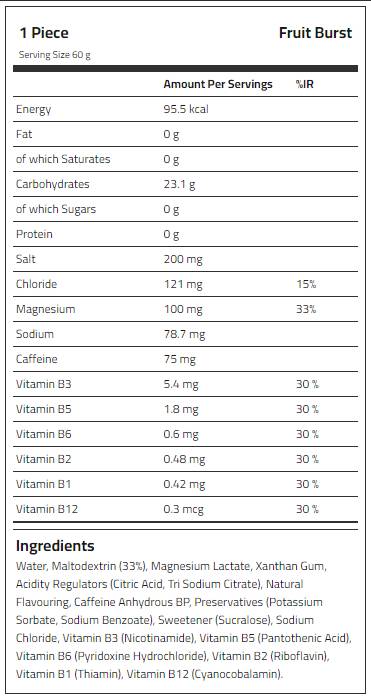 Gel energetico isotonico Endurance Sprint + Caffeina 20 x 60 grammi
