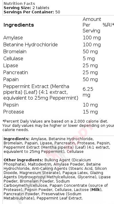 Formula enzimatica | Formula a spettro completo - 100 compresse