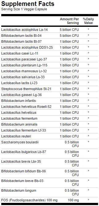 EPIC-PRO 25-filotico Probiotico 30 miliardi di CFU-30 capsule