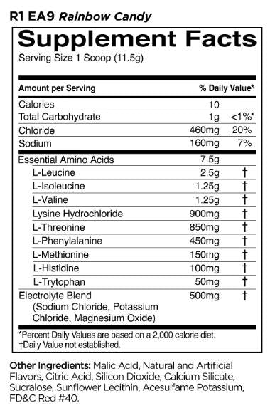 Aminoacidi essenziali 9 | EAA con elettroliti - 345 grammi