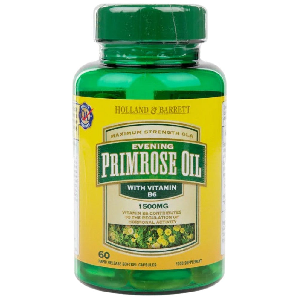 Olio di enotera 1500 mg | Inoltre vitamina B6 - 60 capsule