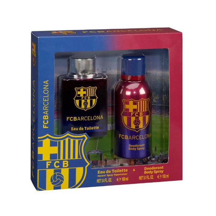 FC Barcelona Eau De Toilette Spray 100ml Set 2 Pezzi