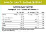 Salsa a basso contenuto calorico Fit Cuisine | Condimento Caesar - 425 ml