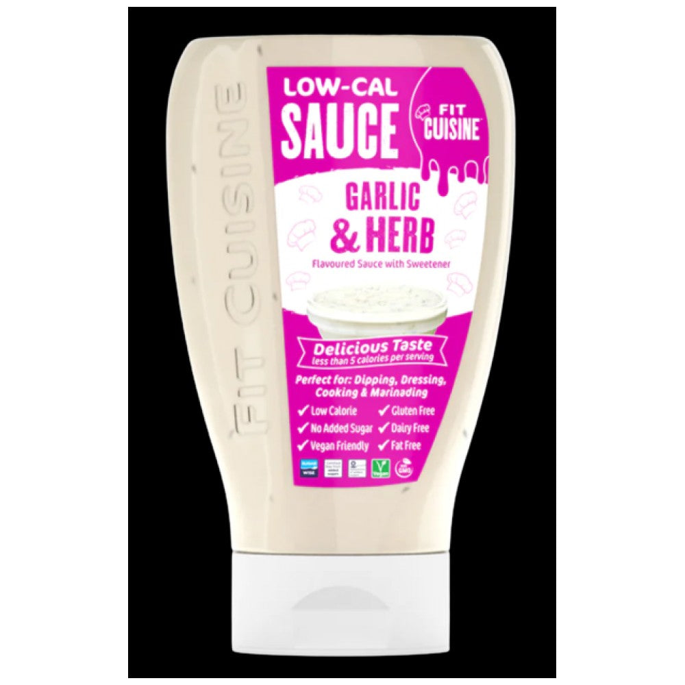 Salsa ipocalorica Fit Cuisine | Aglio & Erbe aromatiche - 425 ml