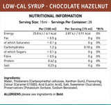 Sciroppo a basso contenuto calorico Fit Cuisine | Cioccolato Alla Nocciola - 425 ml