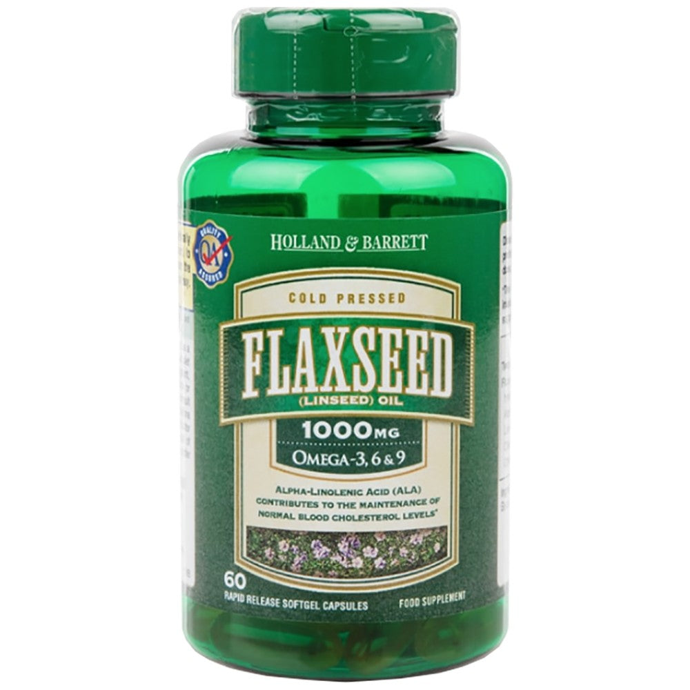Olio di Semi di Lino 1000 mg/Omega 3-6-9 - 60 Capsule gel