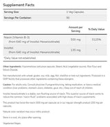 Niacina senza risciacquo 500 mg | Doppia forza - 180 capsule