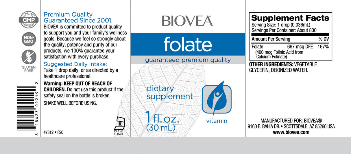 Gocce liquide di folato/30 ml