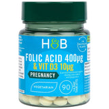 Acido folico 400 mcg | Con Vit D3 10 mcg - 90 Compresse