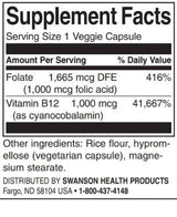 Acido folico & B12 - 30 capsule