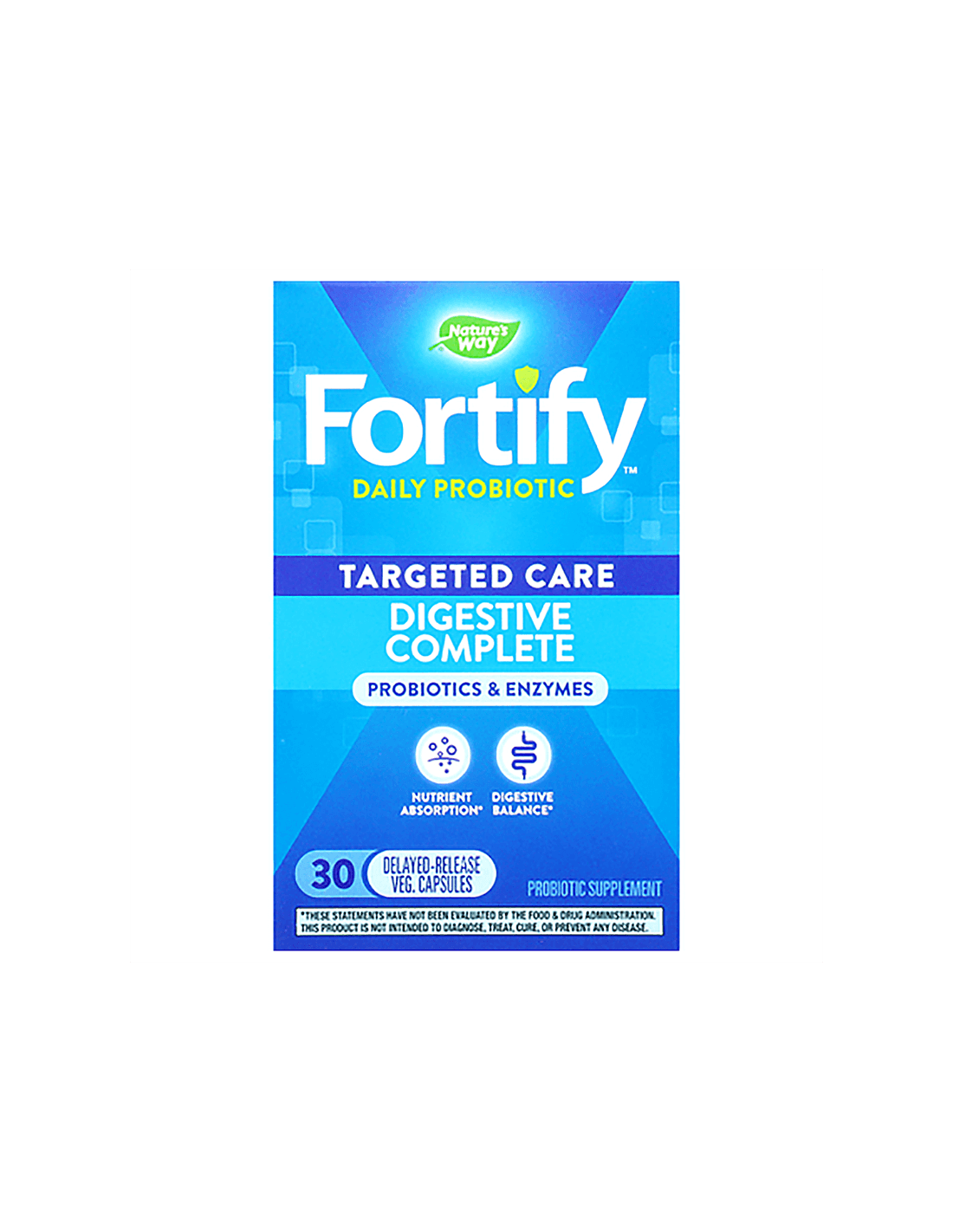 Fortify Dual Action Digestive Complete 20 miliardi di probiotici attivi - 30 capsule