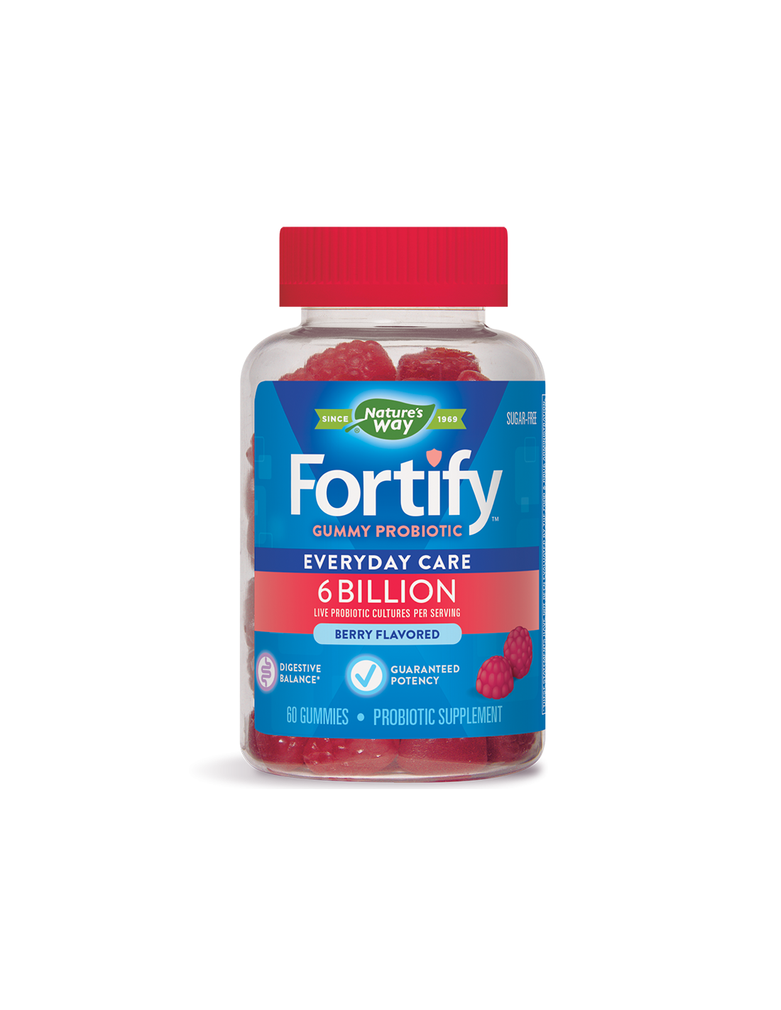 Fortify™ Gummy Probiotic - Fortify™ Gummy Probiotic - 6 miliardi di probiotici attivi, 60 compresse di gel Nature's Way