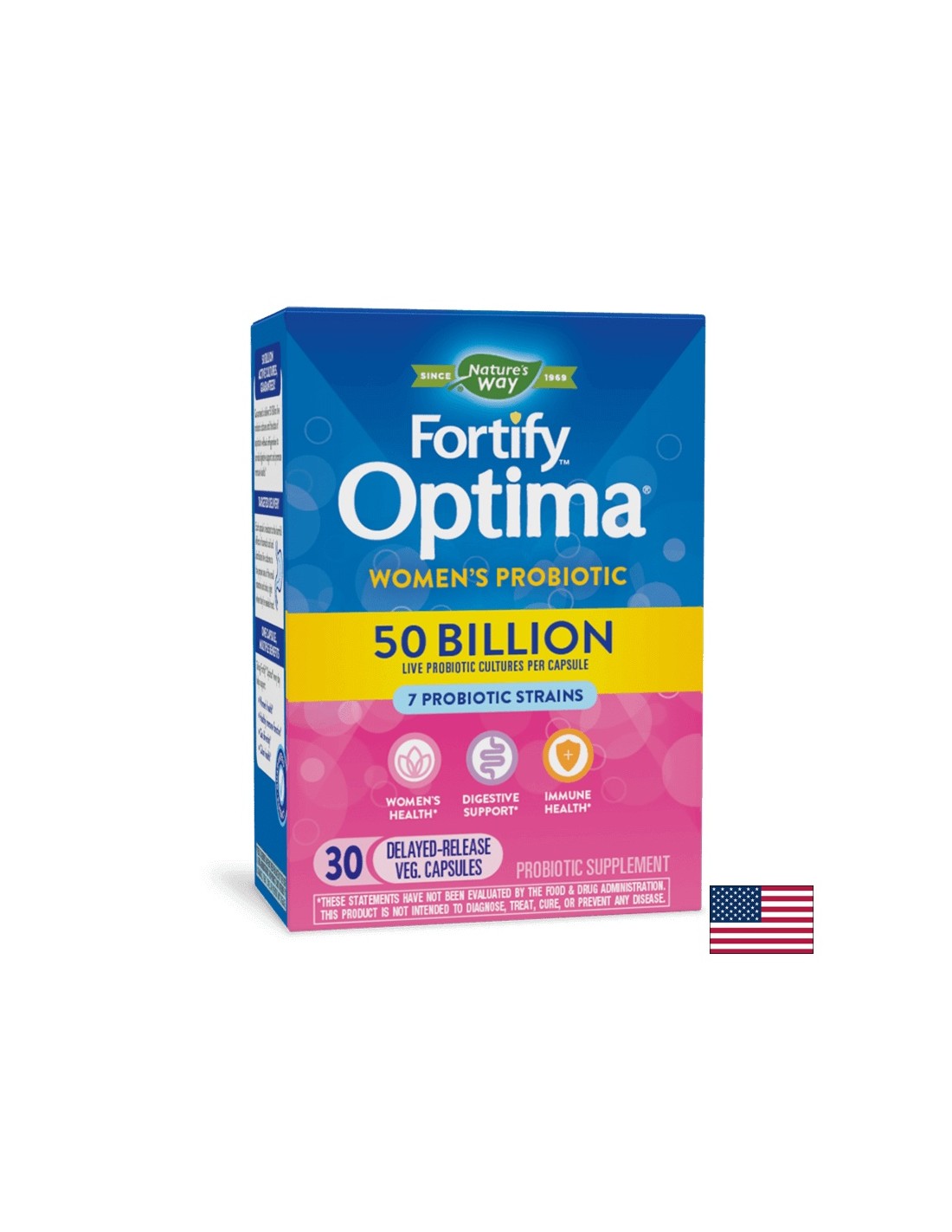 Fortify Optima Women's Probiotic, 50 miliardi di probiotici attivi, 30 capsule