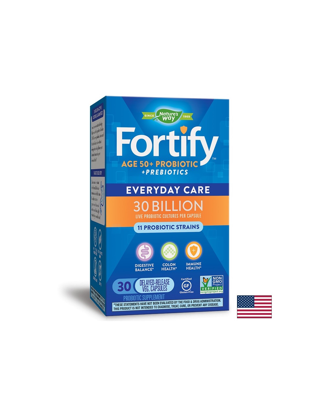 Fortify/Primadophilus Age 50+ Probiotico/30 Miliardi - 30 capsule