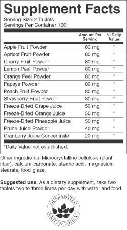 Fruit4Life 425 mg 300 compresse
