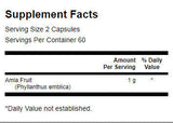 Frutto di Amla a spettro completo 500 mg - 120 capsule