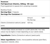 Coriandolo a spettro completo 425 mg 60 capsule