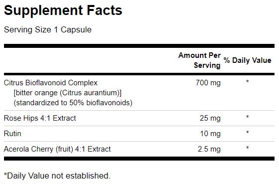 Complesso di bioflavonoidi di agrumi a spettro completo 250 capsule