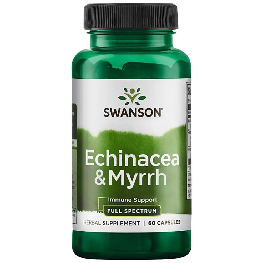 Gomma a spettro completo di echinacea e mirra 60 capsule