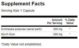 Gomma a spettro completo di echinacea e mirra 60 capsule