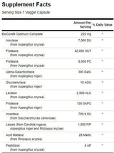 Enzimi a spettro completo BioCore Optimum Complete - 90 capsule