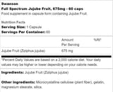 Frutto di giuggiola a spettro completo 675 mg 60 capsule