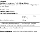 Scorza di limone a spettro completo 400 mg 60 capsule