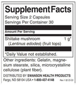Funghi Shiitake a spettro completo 500 mg - 60 capsule