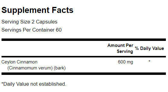 Cannella vera a spettro completo 300 mg - 120 capsule