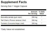 Curcuma a spettro completo, Boswellia & Ciliegia aspra - 60 capsule