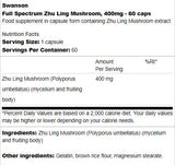Fungo Zhu Ling a spettro completo 400 mg 60 capsule
