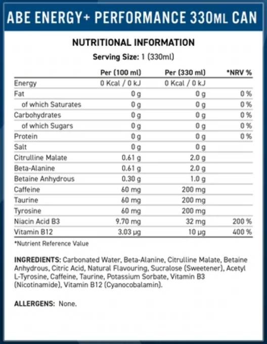 Abe Energy + Performance | All Black Everything Ready-To-Drink-330 ml