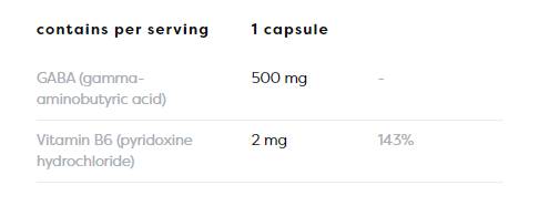 GABA 500 mg + Vitamina B6 - 120 capsule