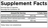 Formula di energia del piruvato calcio 60 Capsule