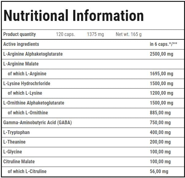 GH SU | Formula notturna dell'ormone della crescita - 120 capsule