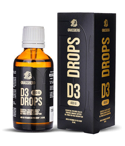 GRASSBERG Vitamina D3 Gocce 400 UI 50 ml