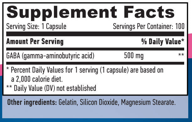 Gaba 500 mg/100 capsule.