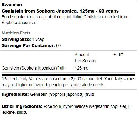 Genisteina da Sophora Japonica 125 mg 60 capsule