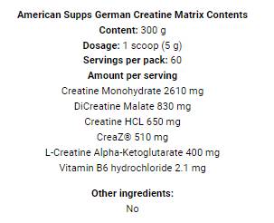Matrice tedesca di creatina | con CreaZ® - 300 grammi