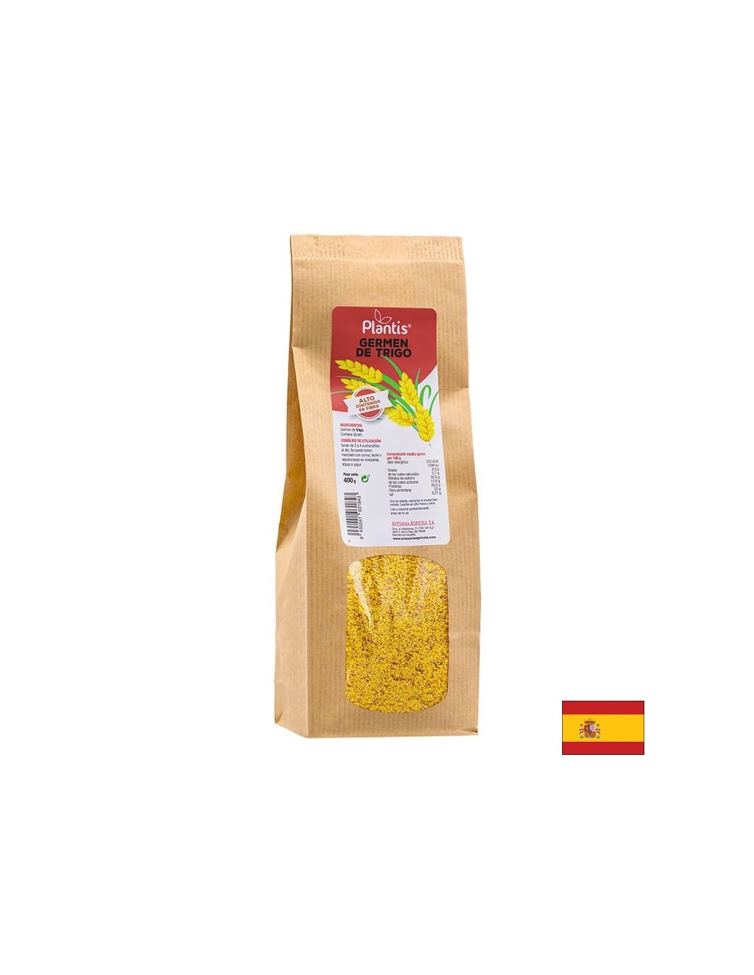 Germe di grano (crudo) - effetto rinforzante e tonificante generale - Germen De Trigo, 400 g