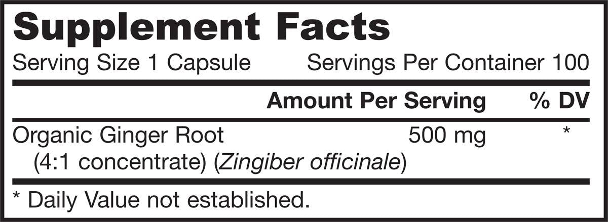 Zenzero 4:1 Concentrato 500 mg 100 capsule