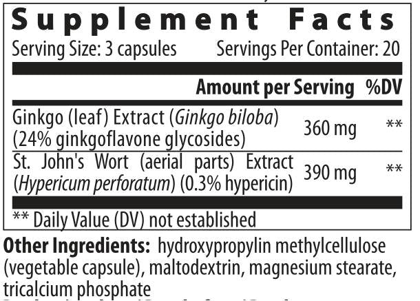 Ginkgo Iperico - 60 capsule
