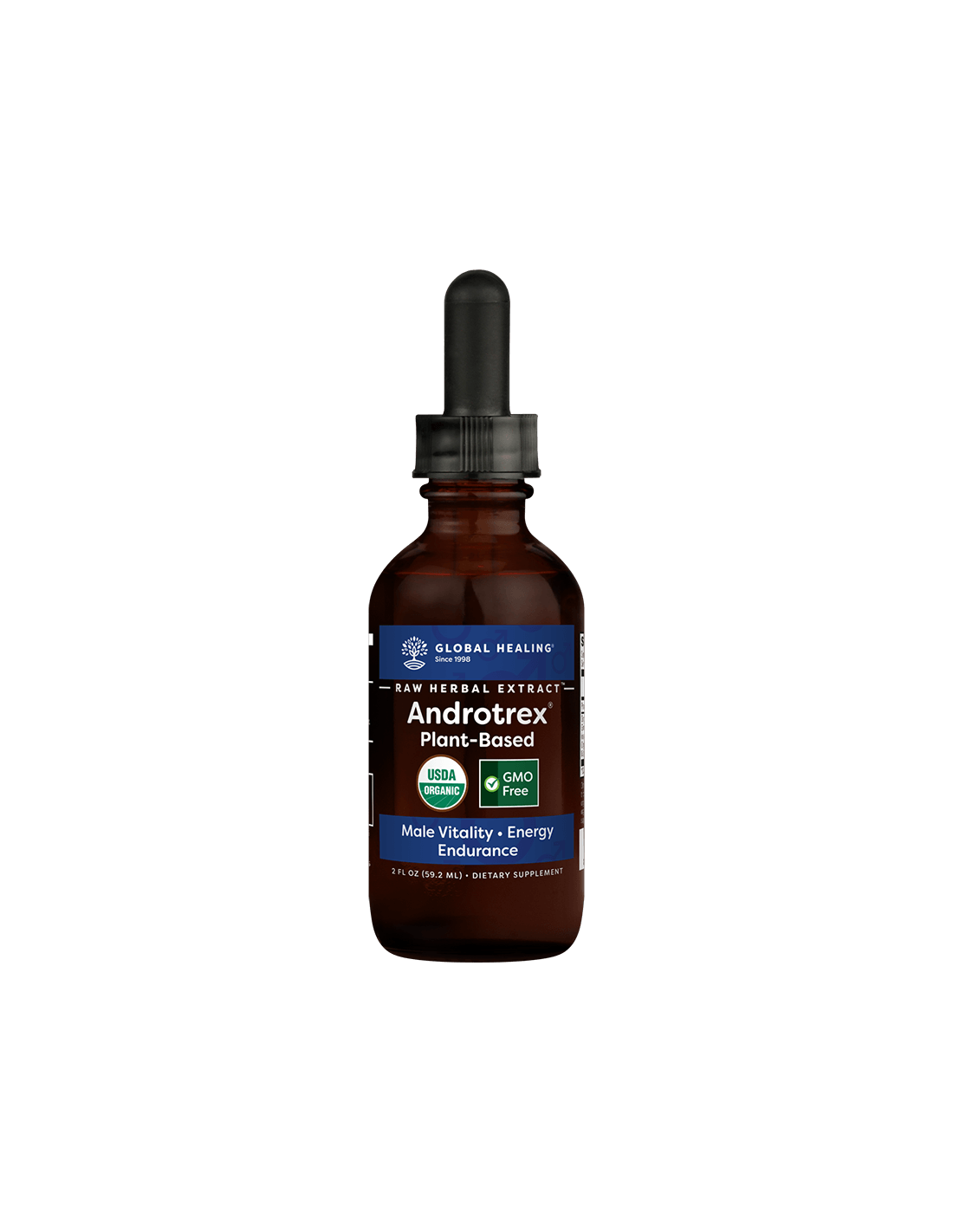 Estratto di erbe grezze Androtrex®/Miscela di erbe per l'equilibrio ormonale maschile, 59,2 ml Guarigione globale